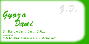 gyozo dani business card